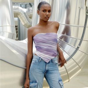 Tulle strapless top- size small - tags on